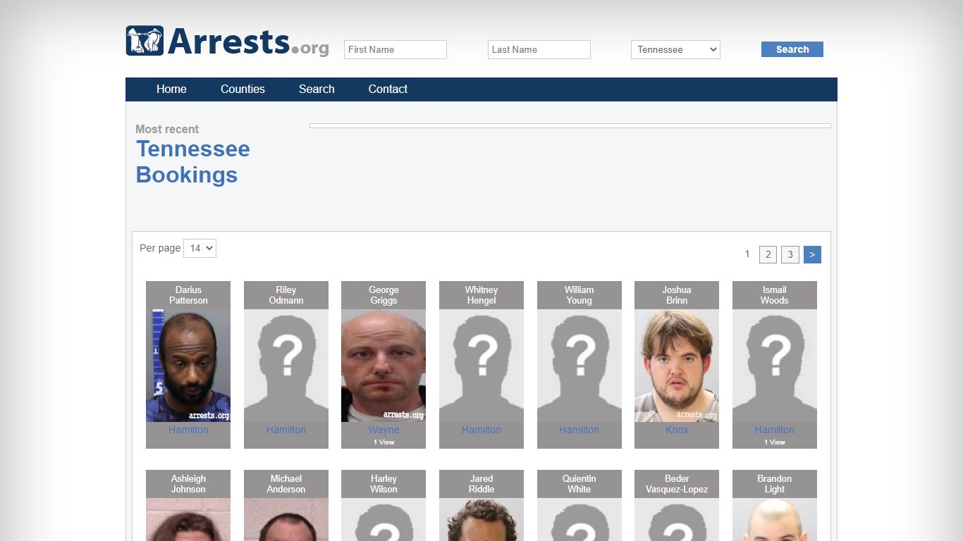 Tennessee Arrests and Inmate Search